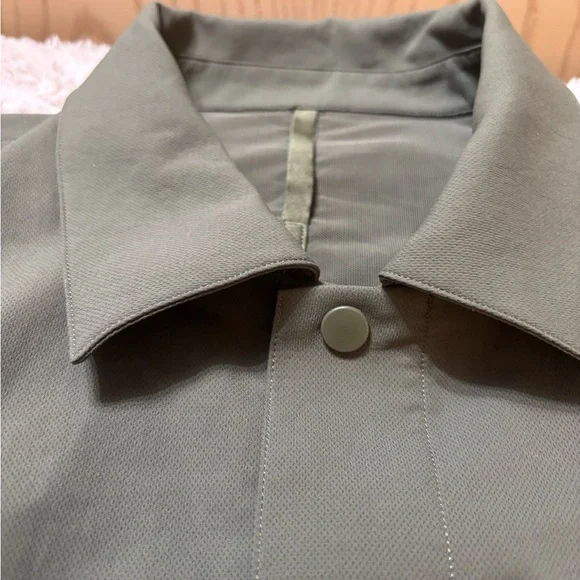 LULULMEN MENS Olive Green Athletic JACKET XXL Lululemon Cargo Pocket Shirt - Picture 7 of 14